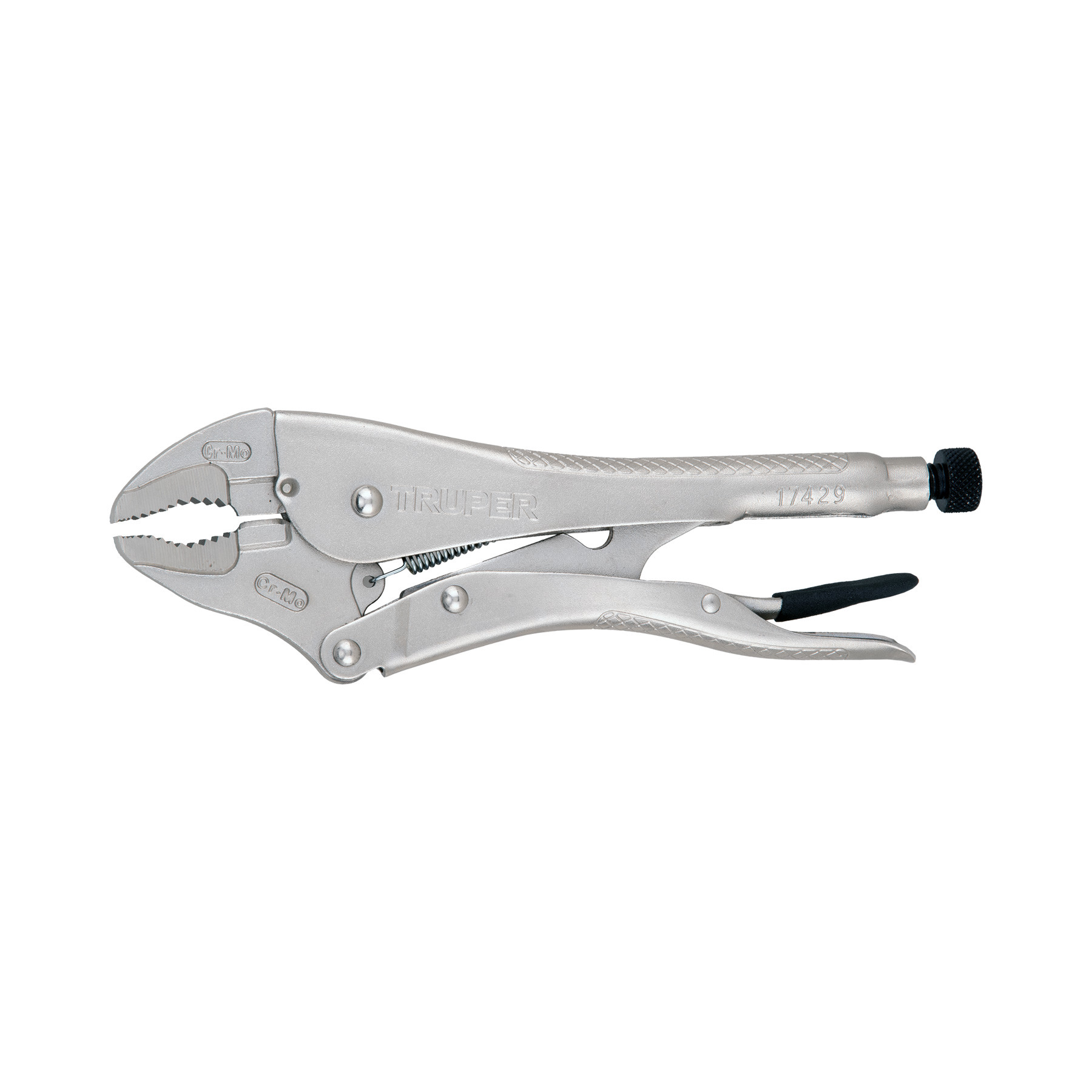 Pinza de presión 12" mordaza curva, TRUPER