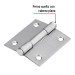Bisagra cuadrada 2" acero inox, cabeza plana, HERMEX