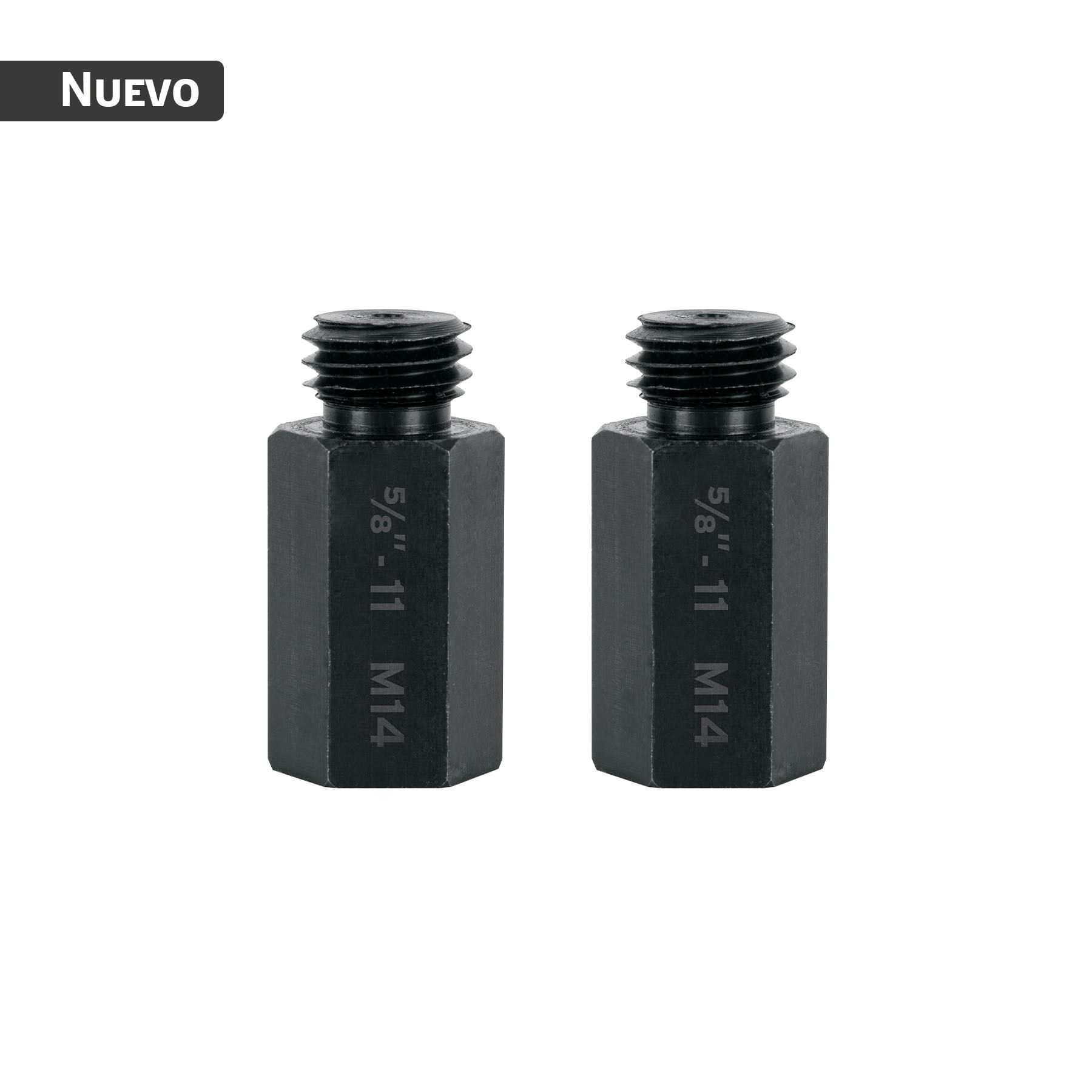 Juego 2 adaptadores para borlas doble cara, 5/8"-11, TRUPER