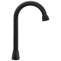 Cuello tipo bar para mezcladora de lavabo, negro mate, AQUA