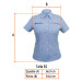 Camisa manga corta para mujer, azul, EG, TRUPER
