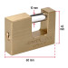 Candado antipalanca 60 mm cuerpo de latón, HERMEX BASIC