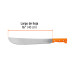 Machete estándar 16" cacha naranja remachada, TRUPER