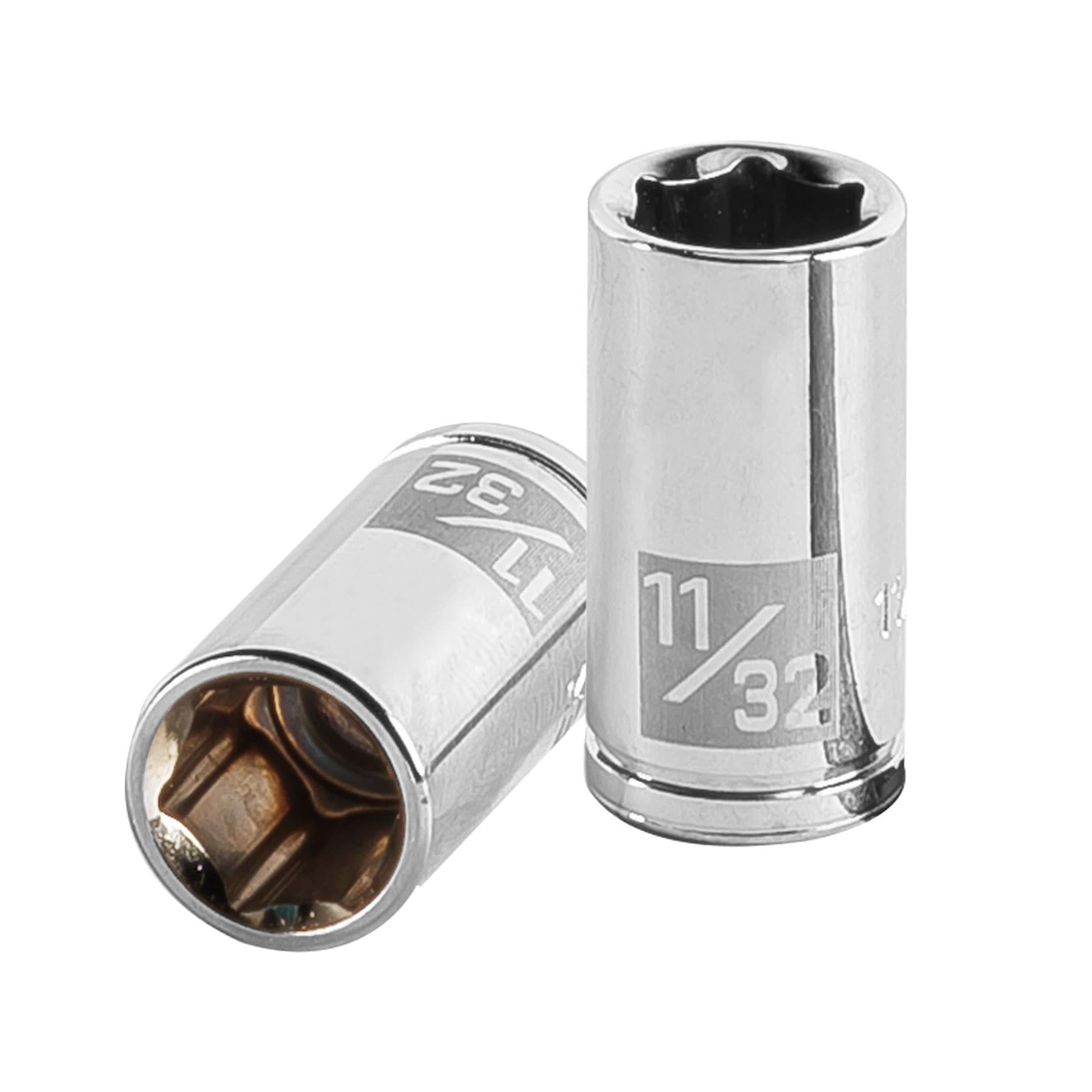 Dado de 11/32", 6 puntas, cuadro 1/4", TRUPER