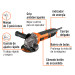 Esmeriladora angular 4-1/2", 1100W, TRUPER ERGO PRO