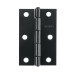 Bisagra rectangular 2-1/2 x 1-5/8", acero negro mate, HERMEX