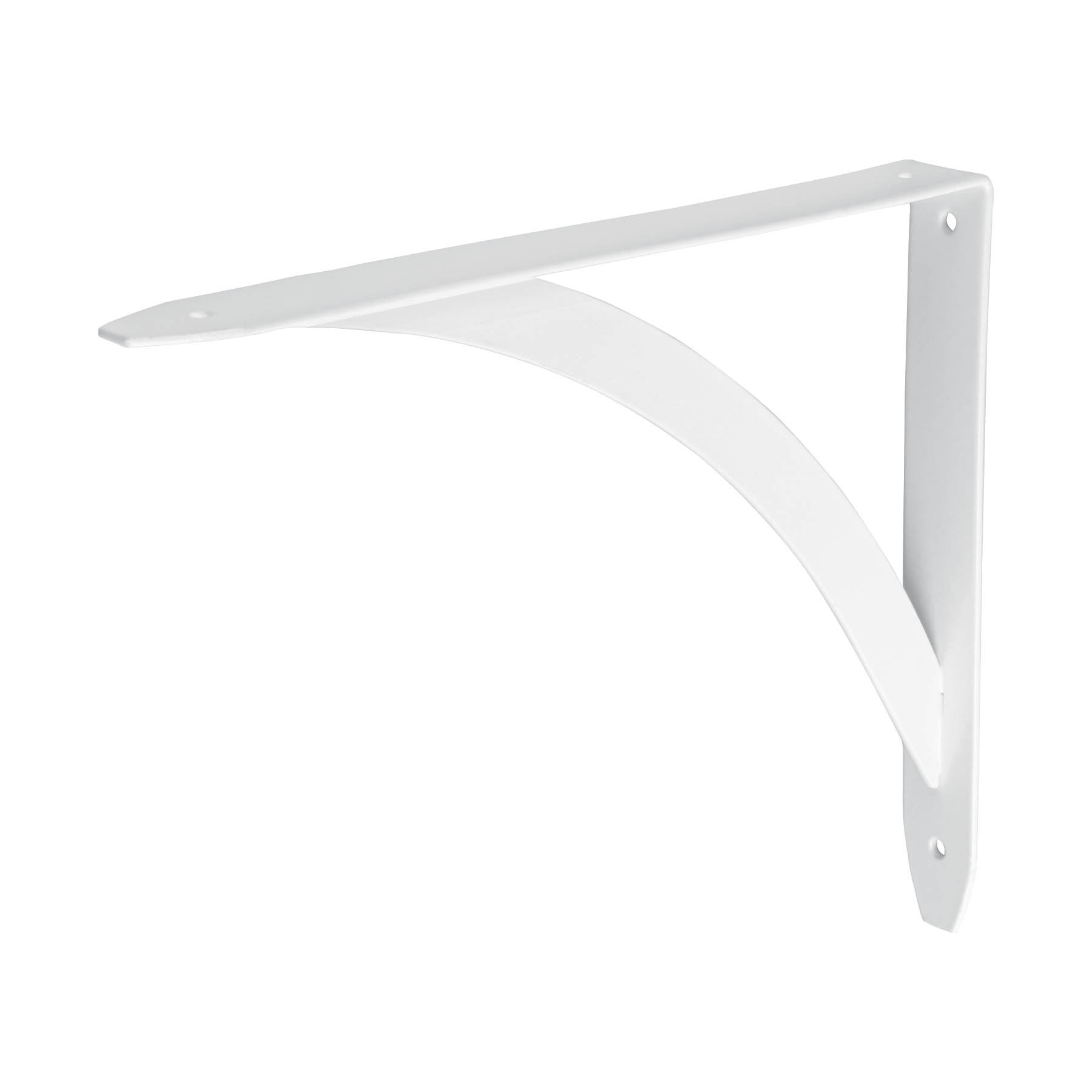 Ménsula reforzada blanca 8 x 10", diseño barra, FIERO