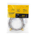 Manguera para gas, aluminio, 3/8" flare, 60 cm, FOSET BASIC
