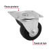 Rodaja hule 3", placa giratoria c/balero, carga 60kg, FIERO