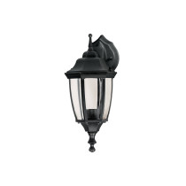 Arbotante tipo farol tradicional suspendido p/exterior negro