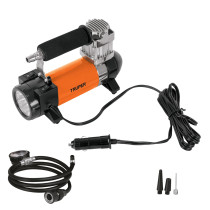 Inflador portátil 12 V para auto, con linterna LED, TRUPER