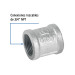 Cople reforzado de acero galvanizado de 3/4", FOSET