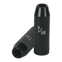 Dado largo impacto de 7/16", 6 puntas, cuadro 1/2", TRUPER