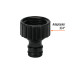 Conector 3/4" rápido hembra de ABS, sistema click, TRUPER
