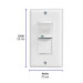 Sensor de movimiento con interruptor de pared, VOLTECK