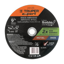 Disco abrasivo de corte preciso metal 9" x 2 mm, EXPERT