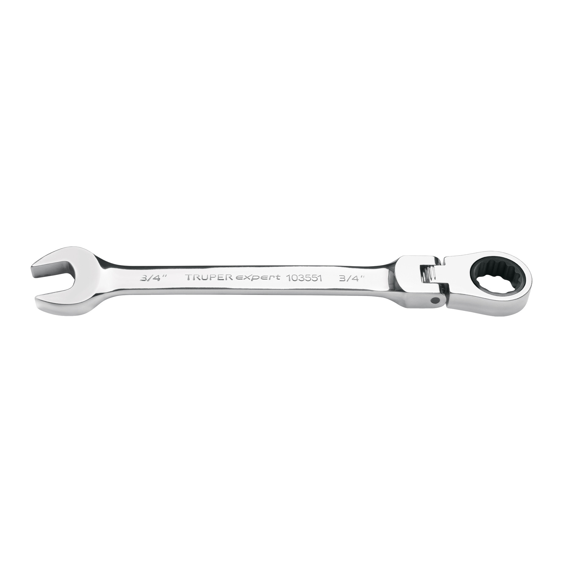 Llave combinada con matraca 3/4" flexible, EXPERT