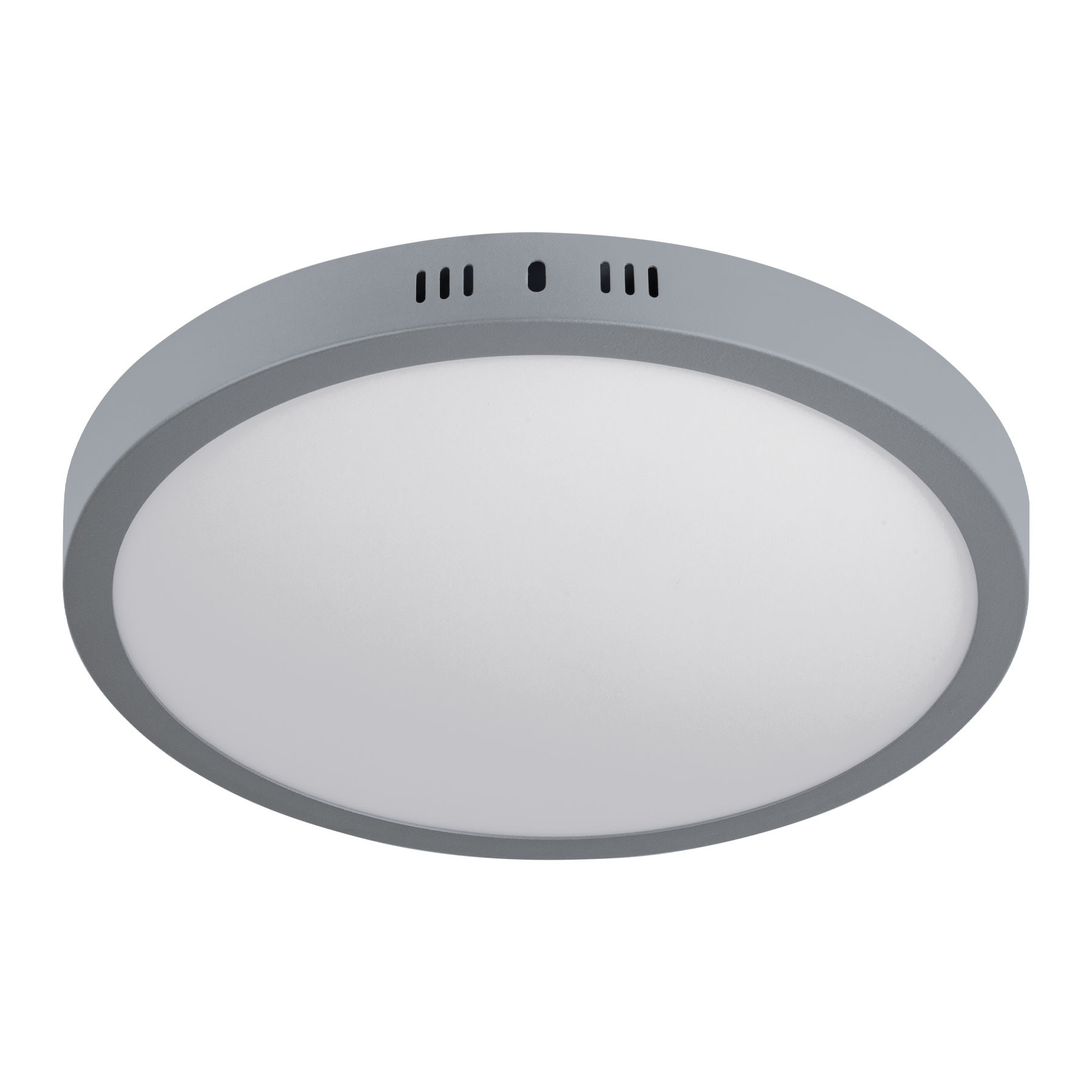 Luminario LED plafón 24W 6500K, redondo, gris, VOLTECK