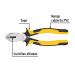 Pinza p/electricista 9" uso rudo, Comfort Grip, PRETUL