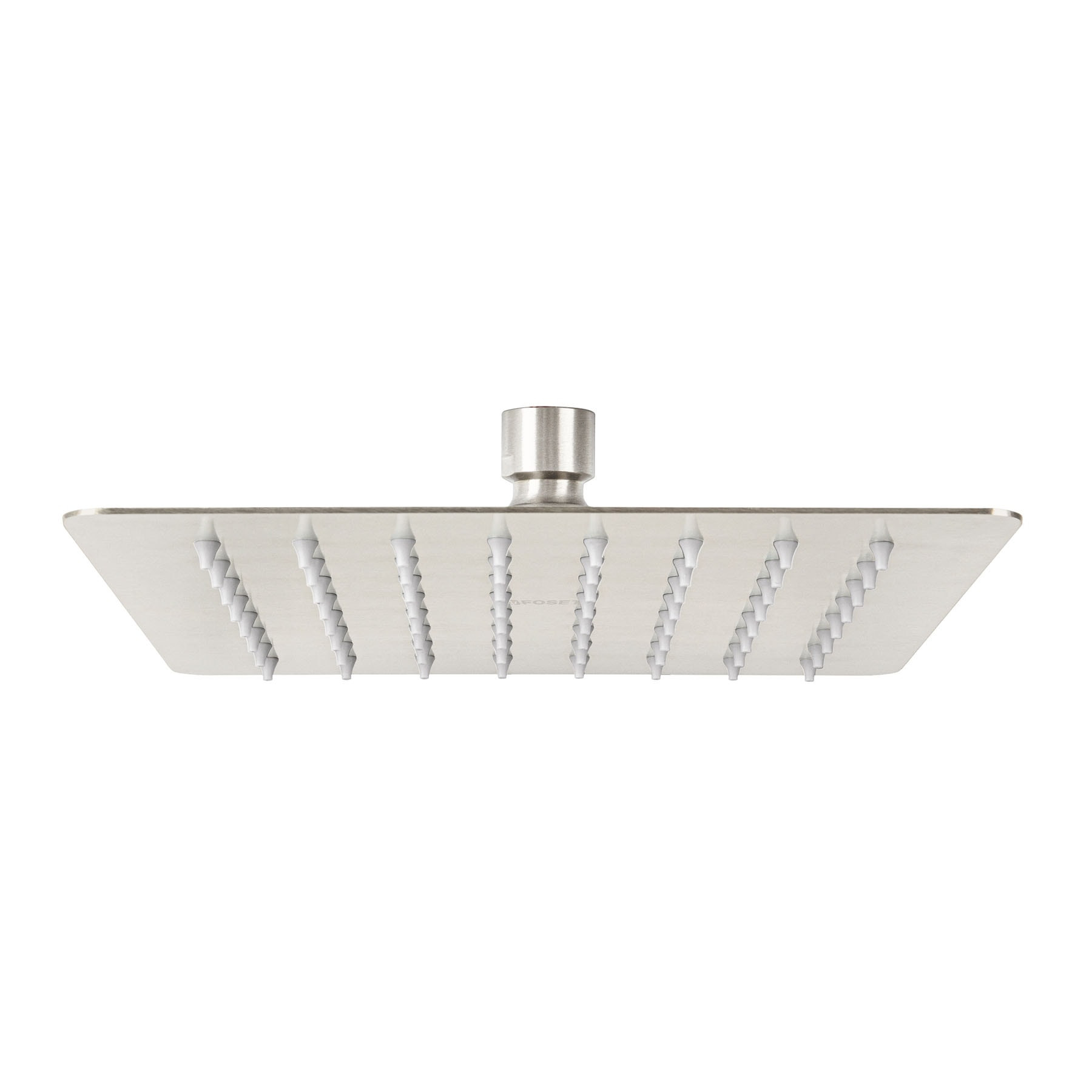 Regadera cuadrada 8", acero inox, sin brazo, satín, TÚBIG