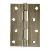 Bisagra rectangular 4" latón antiguo, HERMEX