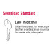 Combo cerraduras, llave-mariposa, L.brillante, HERMEX BASIC