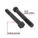 Bolsa con 20 tornillos 7/16" x 3-1/2" acero grado 5, FIERO