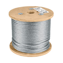 Metro de cable flexible 5/16" de acero 7x19 hilos, 75 m