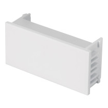 Tapón ciego, 1 módulo, línea Española, color blanco, VOLTECK