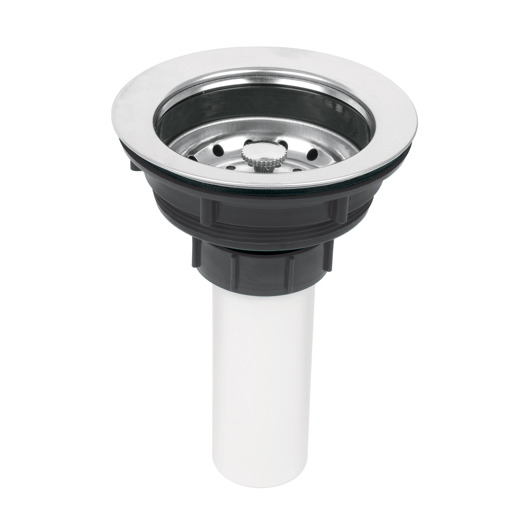 Contracanasta 3-1/2" inox, tubo plástico, FOSET