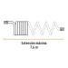 Manguera para compresor, tipo resorte, 7.6 m x 1/4", TRUPER