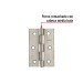 Bisagra rectangular 2-1/2" acero inoxidable, HERMEX