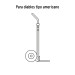 Rueda imponchable 8" para eje lateral, TRUPER