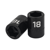 Dado cuadro 1/2" de impacto 6 puntas de 18 mm, TRUPER