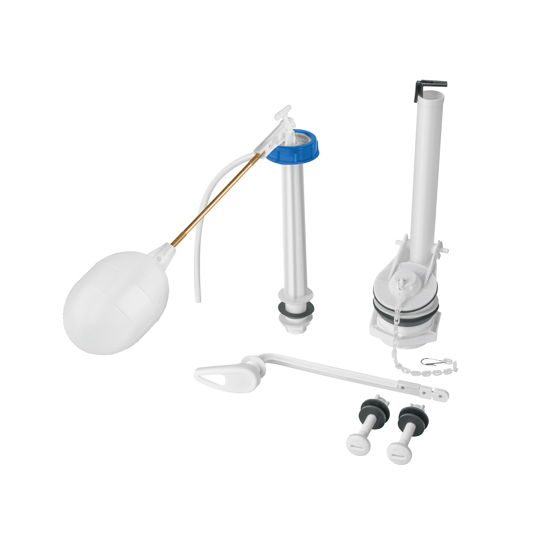 Juego accesorios para WC, 2" con flotador tradicional, BASIC