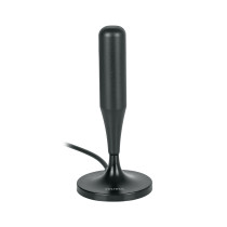 Antena para interior, TV HD, base magnética,con booster 24dB