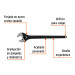 Llave ajustable (perico) 24" profesional pavonada, EXPERT