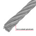 Metro de cable rígido 1/2" de acero 7x7 hilos, 75 m, FIERO