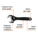 Llave ajustable (perico) 6" profesional pavonada, EXPERT