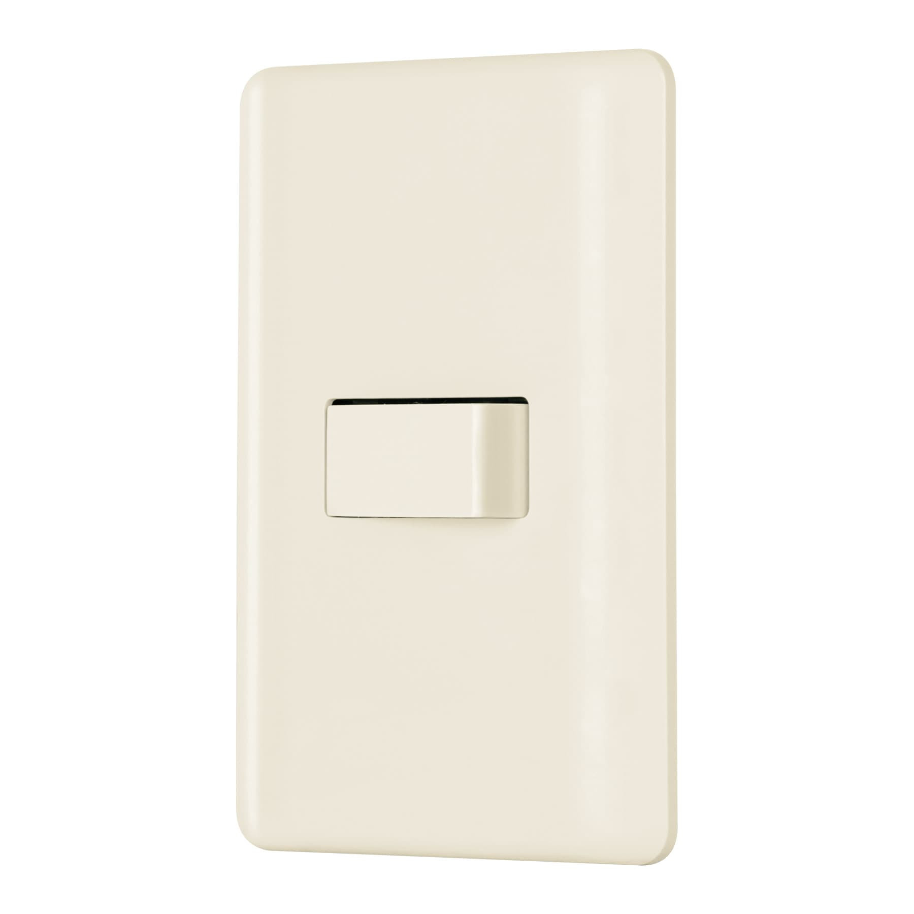 Placa armada 1 interruptor de escalera, marfil, BASIC