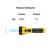 Linterna plástica de LED, 120 lm, recargable, PRETUL