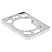 Portavaso cepillero, metálico, cromo, BASIC