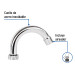 Cuello curvo para mezcladora de lavabo, cromo, BASIC