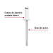 Bolsa c/50 remaches 3/16"x3/8" blancos de aluminio, ala 3/8"
