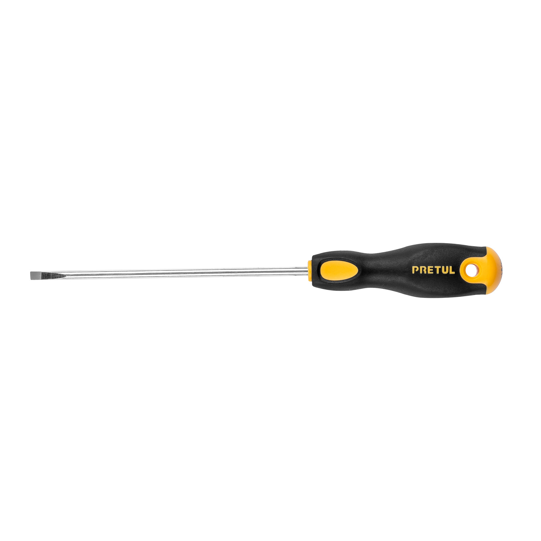 Desarmador cabinet 3/16 x 6" mango Comfort Grip, PRETUL