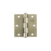 Bisagra cuadrada 3-1/2", latón antiguo, cabeza plana, HERMEX