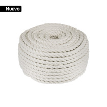 Piola de algodón de 10 mm, rollo, natural, 1 kg, FIERO