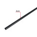 Tubo redondo de 3.0 m negro para closet, HERMEX