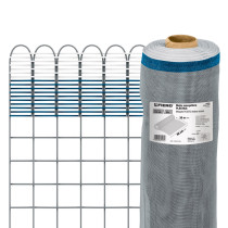 Rollo de 30 m x 0.9 m de malla mosquitera plástica gris