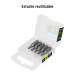 Estuche con 5 puntas hexagonales de 3 mm largo 1", EXPERT